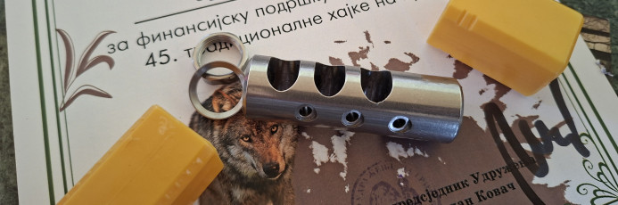 Gasna kocnica kompenzator trzaja