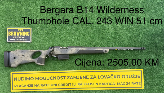 Bergara B14 Wilderness Thumbhole CAL. 243 WIN 51 cm