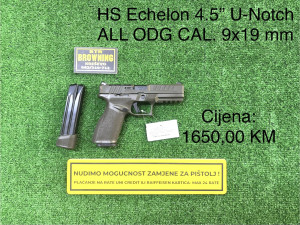 HS Echelon 4.5” CAL. 9x19 U-Notch ODG