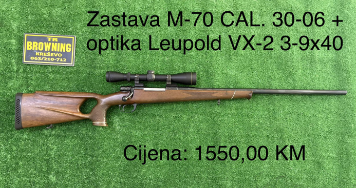 Zastava M-70 CAL. 30-06 + optika Leupold VX-2 3-9x40