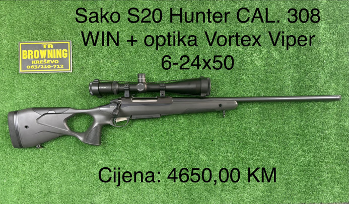 Sako S20 Hunter CAL. 308 WIN + optika Vortex Viper 6-24x50