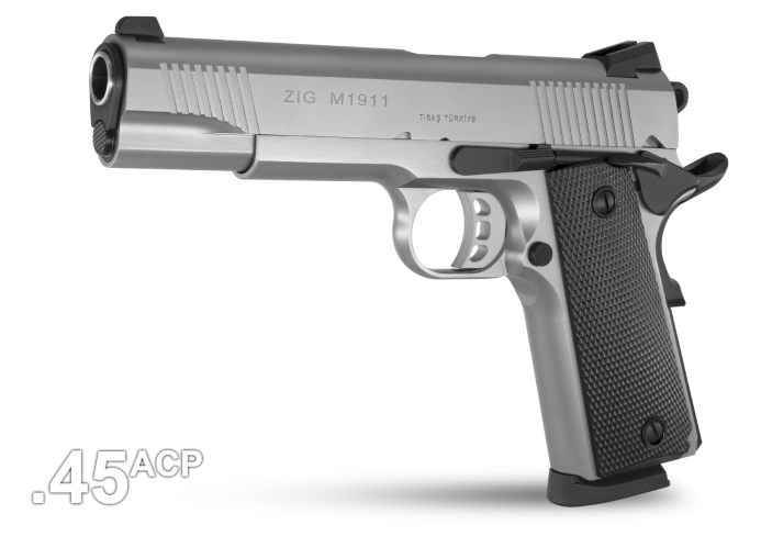 PIŠTOLJ ZIG M 1911 STAINLESS STEEL CAL. 45ACP