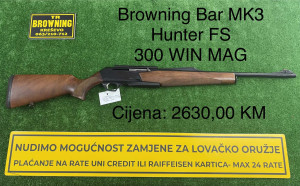 Browning Bar MK3 Hunter FS CAL. 300 WIN MAG