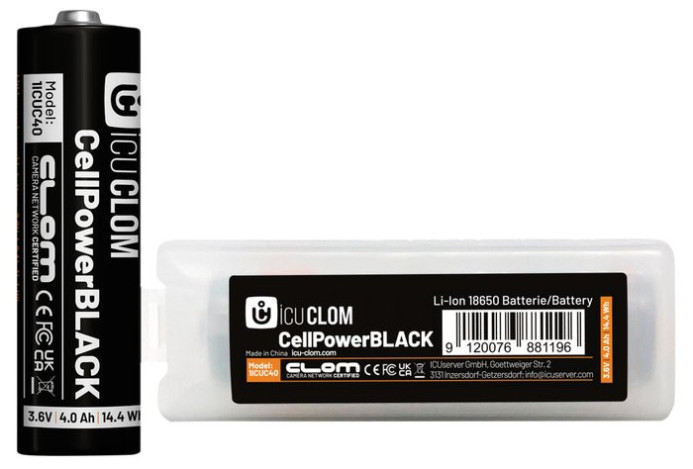 BATERIJA 18650 PUNJIVA CELL POWER BLACK ICU CLOM LOVAČKA KAMERA