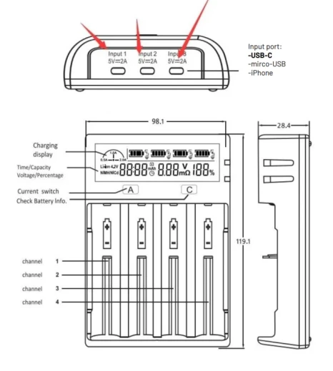 PUNJAČ ZA BATERIJE-ICU CLOM SMART CHARGER LOVACKA KAMERA