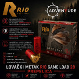 LOVAČKI METAK RIO 16/70 GAME LOAD 28 10 1,7mm PREPELICA