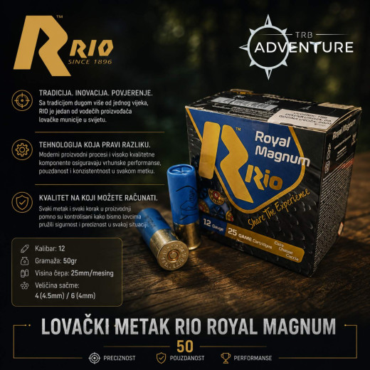 LOVAČKI METAK RIO 12/76 MAGNUM 50 00 4,5mm