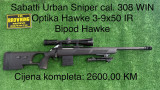 Sabatti Urban Sniper CAL. 308 WIN + Hawke Vantage 3-9x50 IR + Bipod