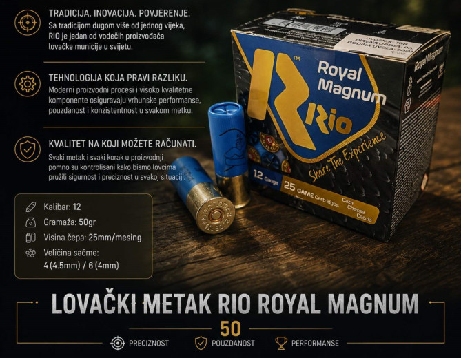 METAK SAČMA RIO ROYAL MAGNUM 12/76 4,5