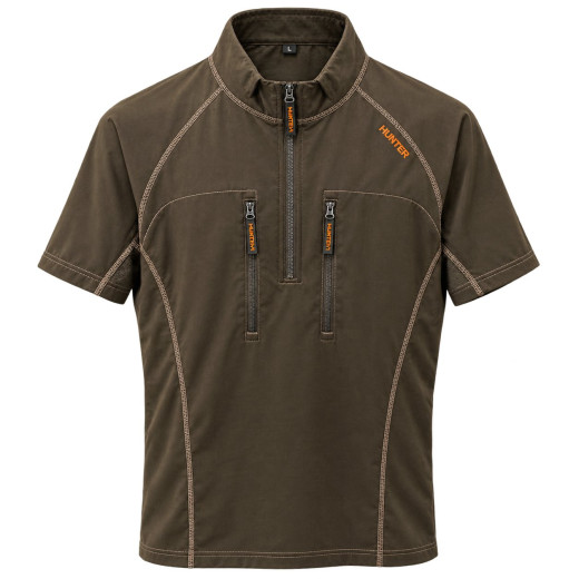 LOVAČKA MAJICA HUNTER BLACK/GREEN
