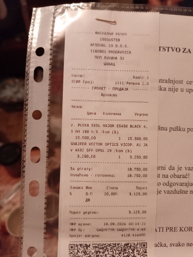 Vazdusna puska ekol major