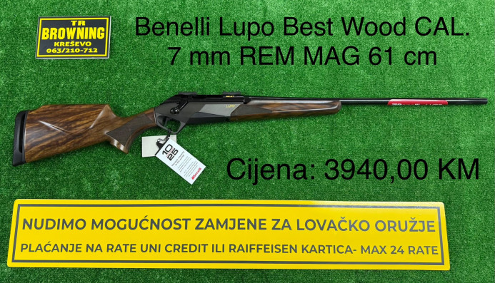 Benelli Lupo Best Wood CAL. 7 mm REM MAG 61 cm