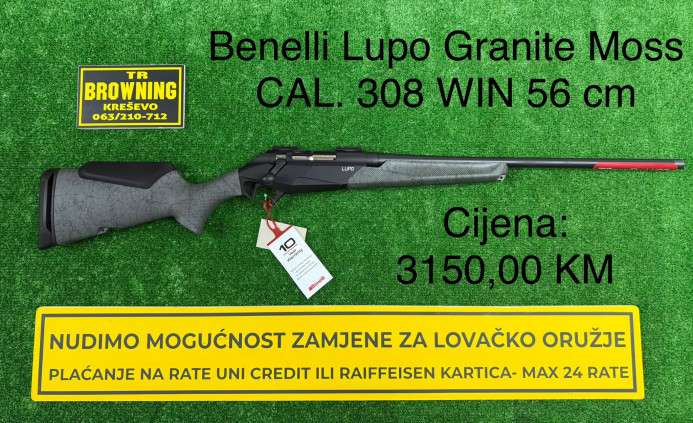 Benelli Lupo Granite Moss CAL. 308 WIN 56 cm