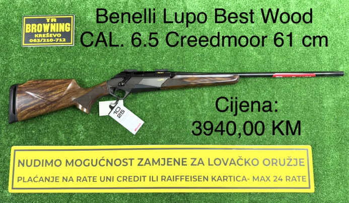 Benelli Lupo Best Wood CAL. 6.5 Creedmoor 61 cm