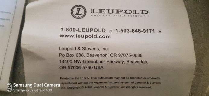 Optika Leupold vx 3i
