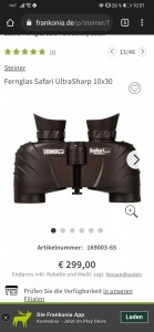 Steiner safari ultrasharp 10x30