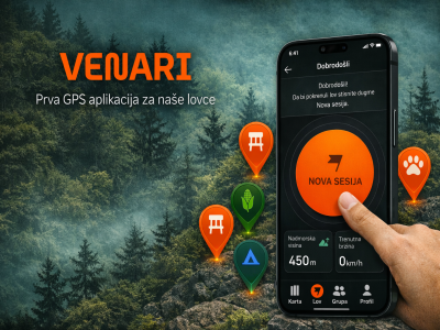 Venari - prva GPS aplikacija za lovce na Balkanu